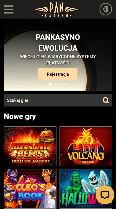 Pan Kasyno w wersje mobilnej PanKasyno na telefon